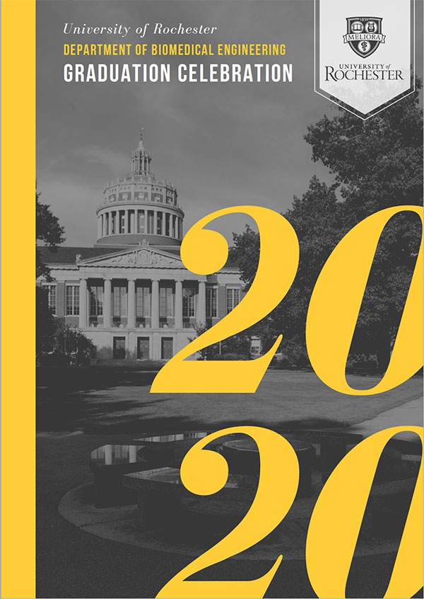 Cover art for the BME Graduation Celebration 2020 Program.
