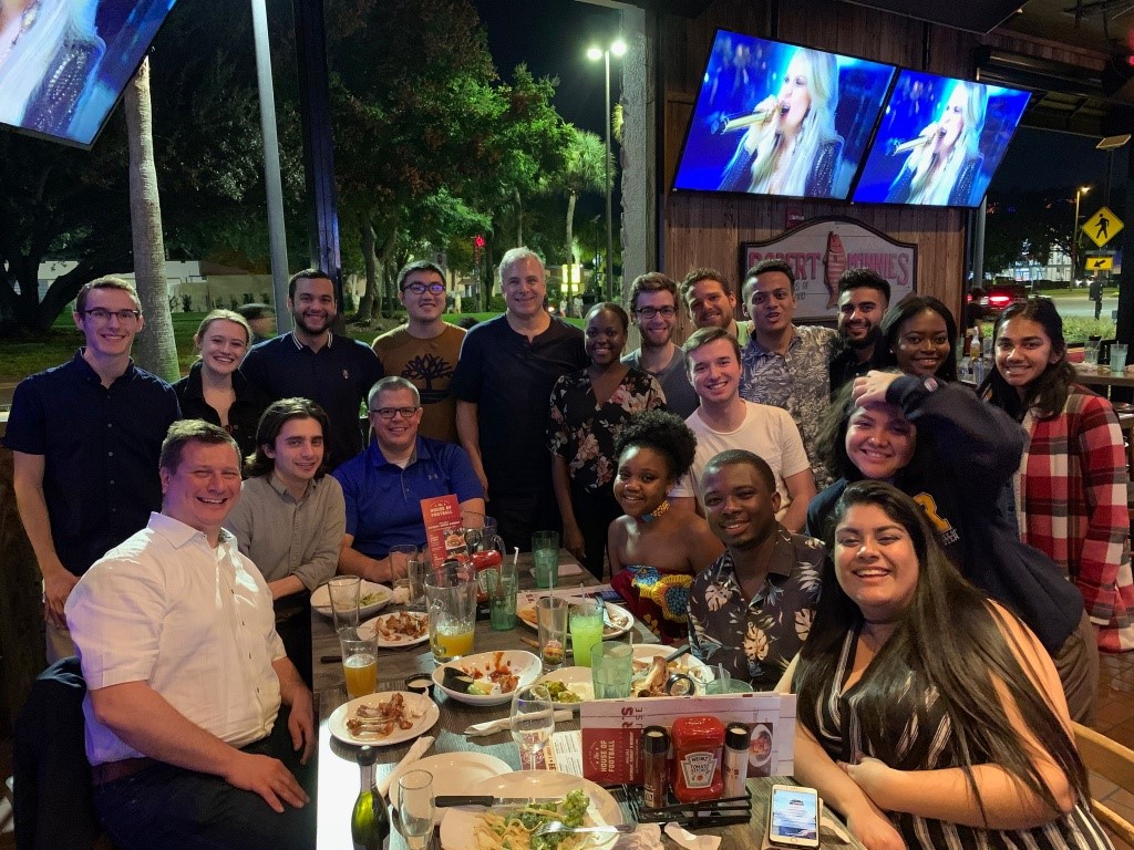 Students who attended the 2019 AIChE conference in Orlando.
