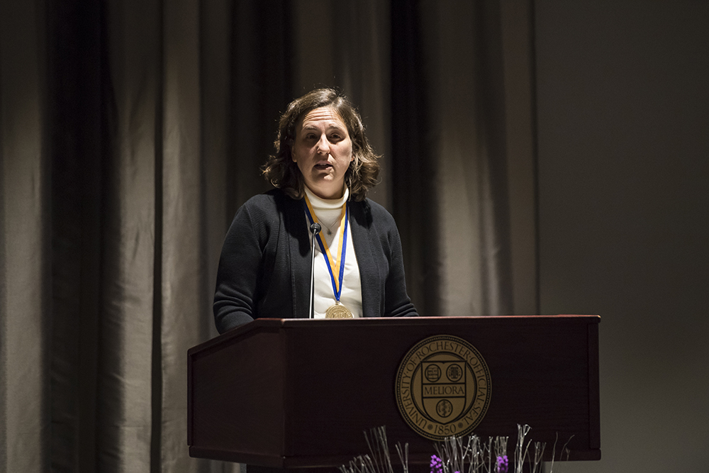 Dean Heinzelman speaking from behind a podium.