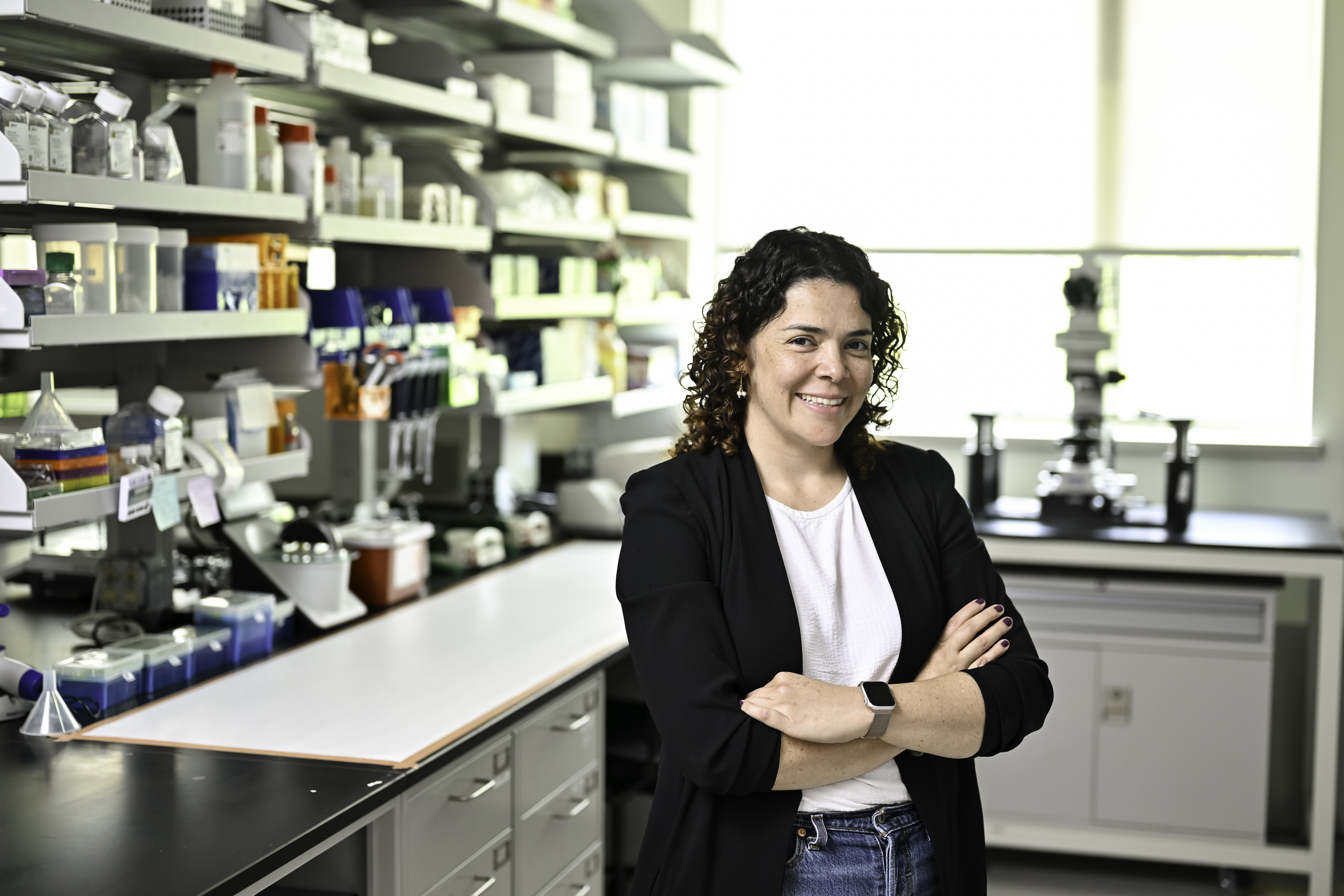 Dr. Marisol Herrara-Perez in her lab