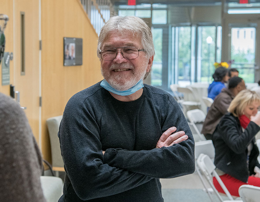 Art Salo at his retirement party.