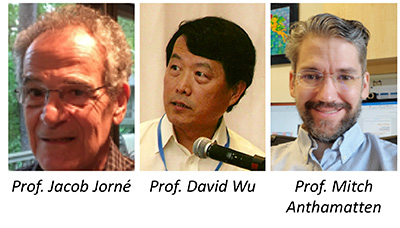 Professors Jorne, Wu, and Anthamatten.