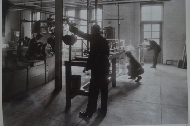 View of the engineering lab circa 1915.