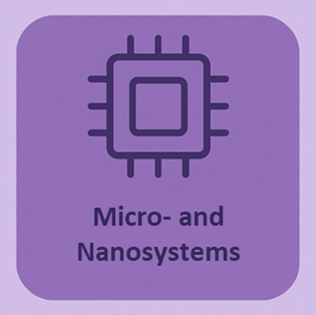 Micro- and Nanosystems written next to a computer chip.