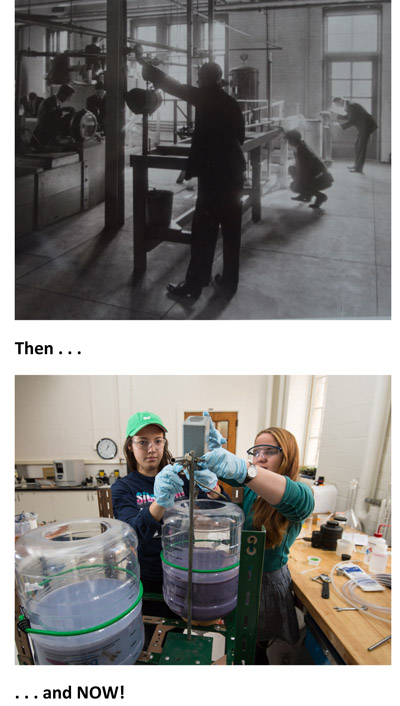 ChemE labs then and now