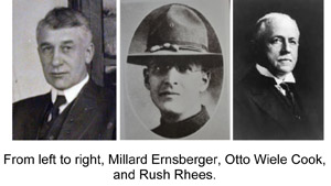 Ernsbereger, Cook, and Rhees.