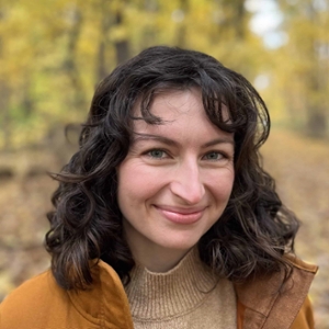 woman looking at camera