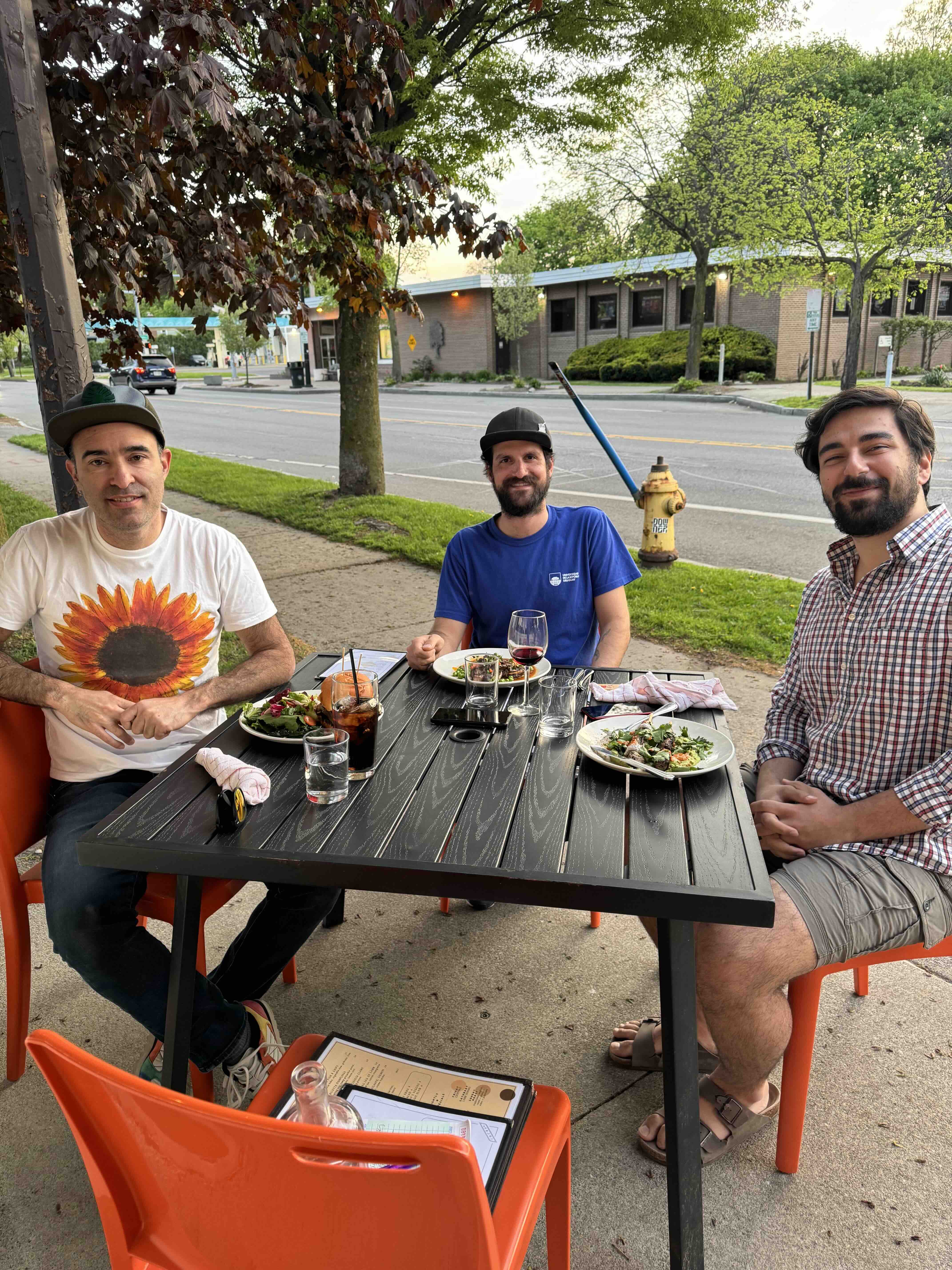 Group lunch at Lucky's