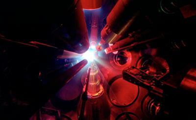 Interior view of a laser.