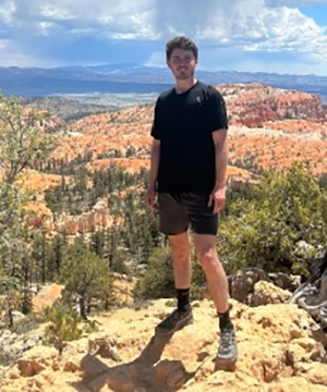 Griffin standing on a rock formation.