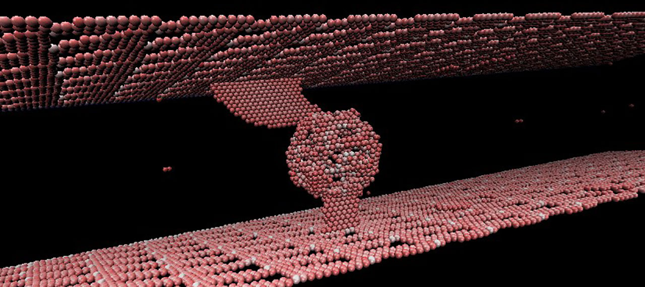 Graphic image depicting structure of materials.