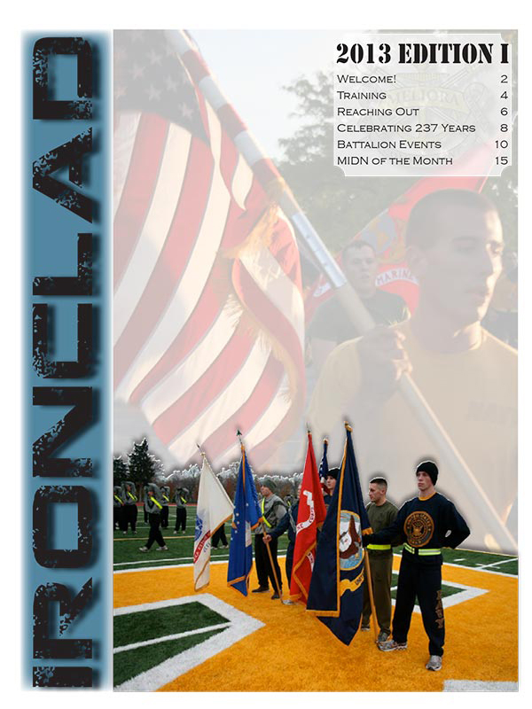 Cover page for 2013 newsletter, edition one.