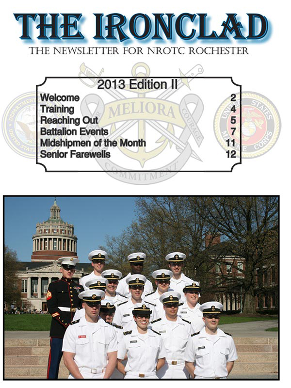 Cover page for 2013 newsletter, edition two.
