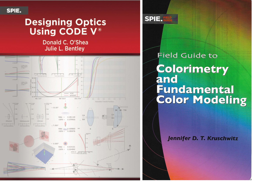 covers of two new textbooks by optics faculty members