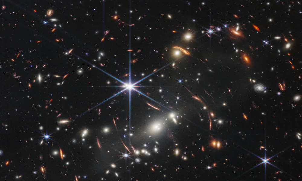 First full-color image showing galaxy cluster SMACS 0723 as it appeared 4.6 billion years ago. (Credits: NASA, ESA, CSA, and STScI)