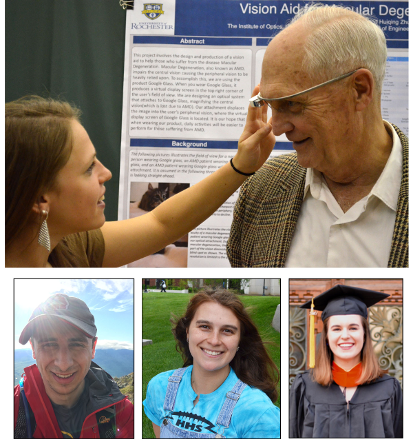 Michelle Relin, at top, and, left to right, Trevor Ivanov, Rebecca Silver, and Sarah Bjornland