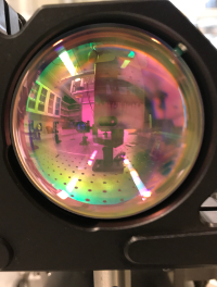 A 2-inch lens capable of multi-kiloWatt laser power