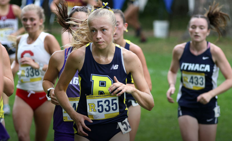 Icel Sukovaty in a cross-country race.