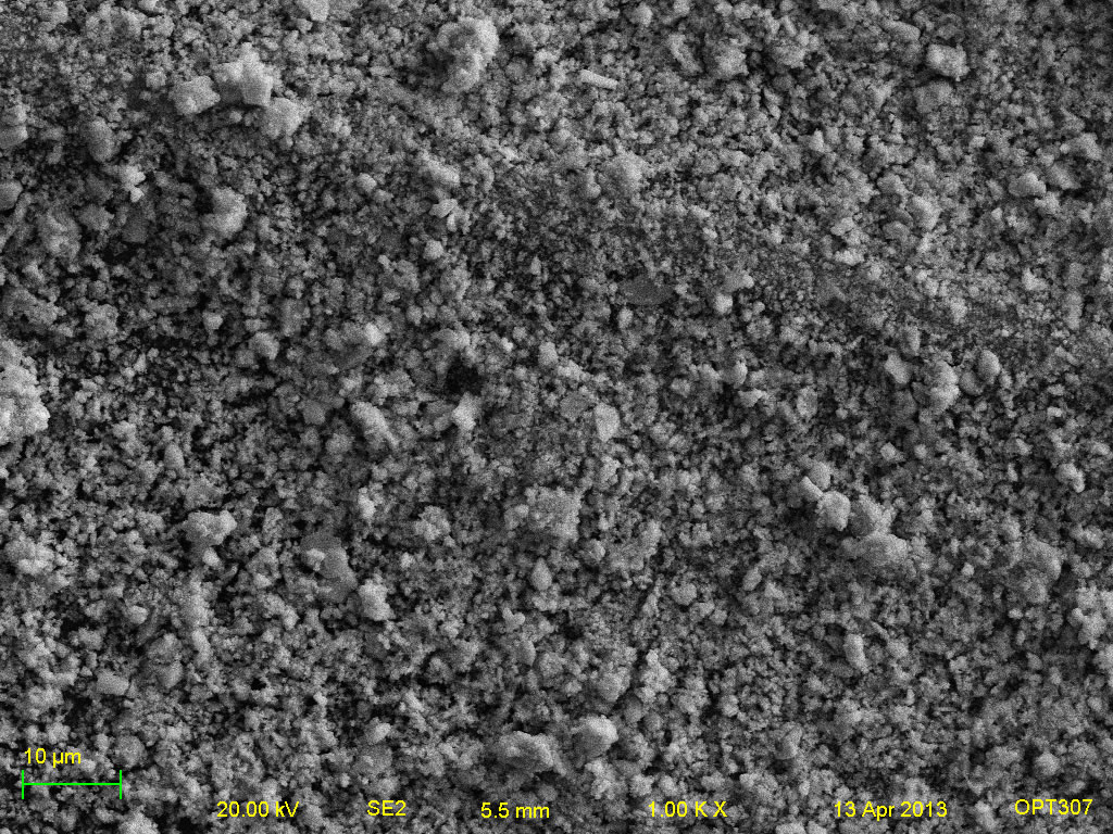 Secondary electron micrograph of A001-1C 1kx