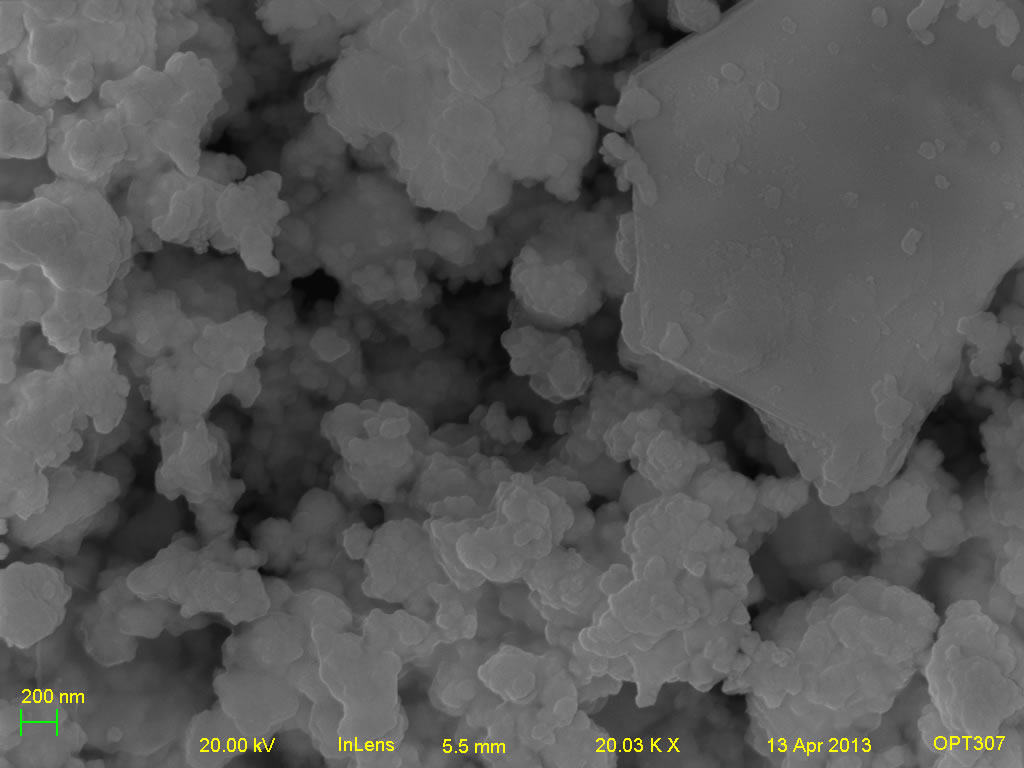 Secondary electron micrograph of A001-1C 20