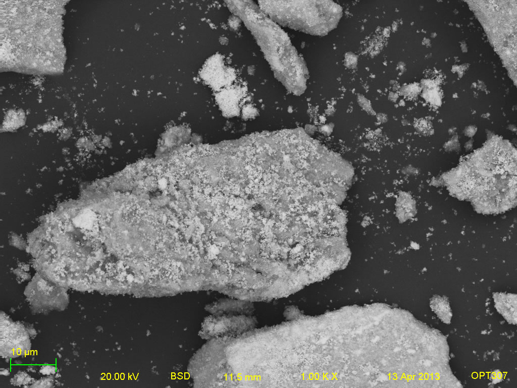 Backscatter electron micrograph of A001-1D 1kx