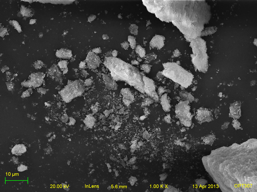 Secondary electron micrograph of A001-1D 1kx