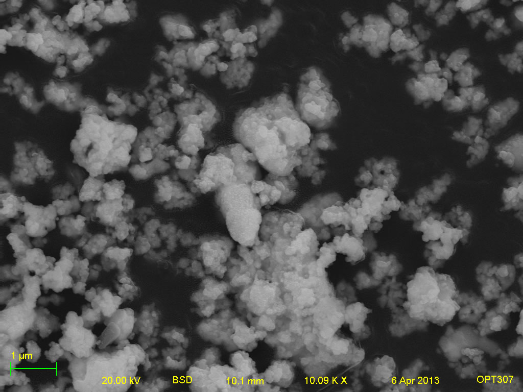 Backscatter electron micrograph of A001-6B 10kx