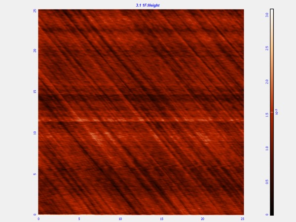 hard disk, 25um 2D AFM