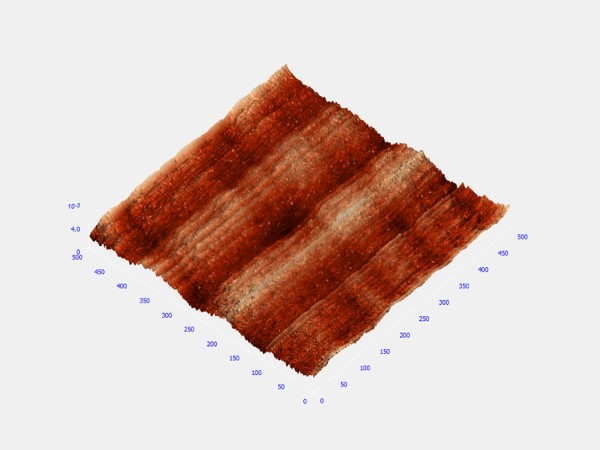 hard disk, 0.5um 3D AFM