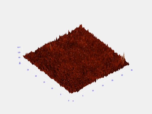 zip disk, 30um 3D AFM