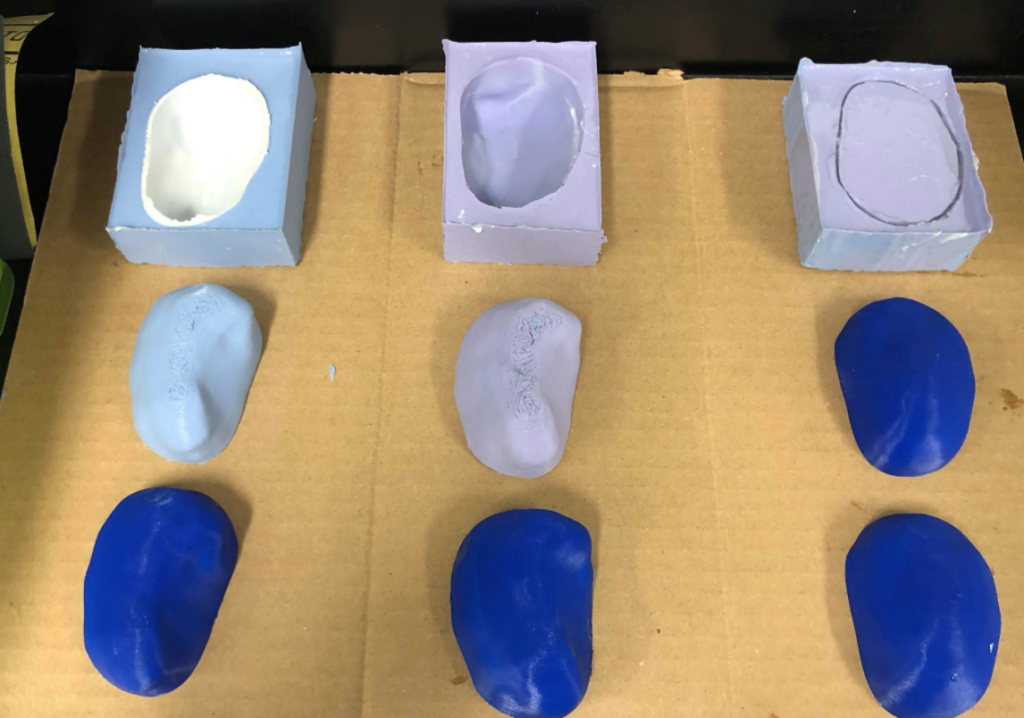 The construction process used 3D printing, silicone molding, and resin modeling.