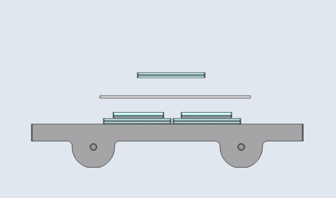 Model of cascaded TEC design using Shapr3D