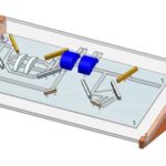 The display uses 3D printed components and LED lights to represent CPA process.