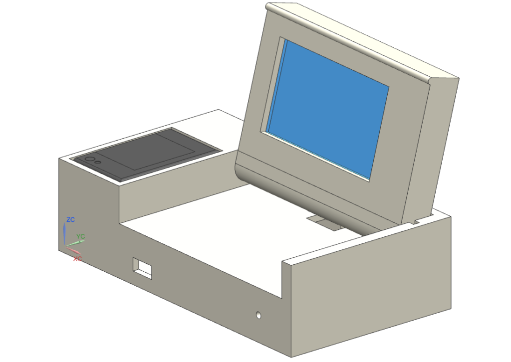 Pictured is a computer model of the EKG. 