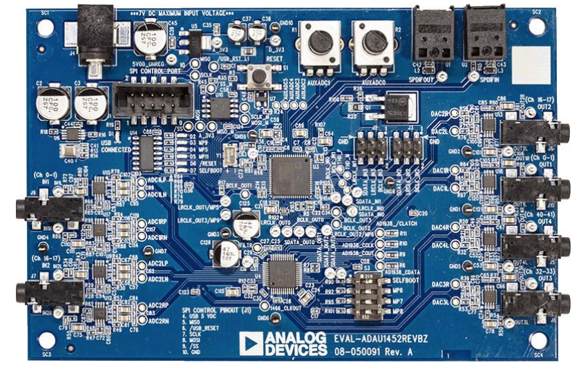 Analog Device's EVAL-ADAU1452REVBZ 