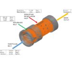 G.W. Lisk existing nozzle with parameters used to run their simulations.