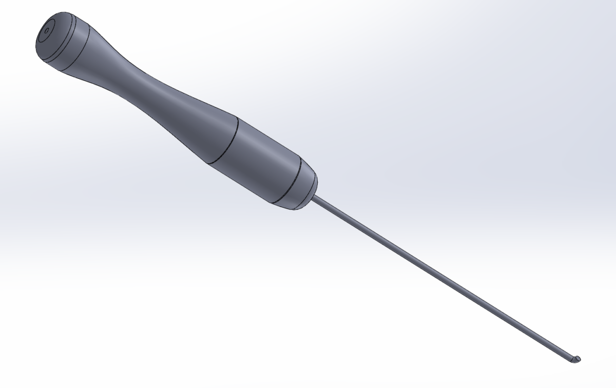 Feature image SolidWorks prototype of intraocular lens insertion device