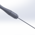 SolidWorks prototype of intraocular lens insertion device