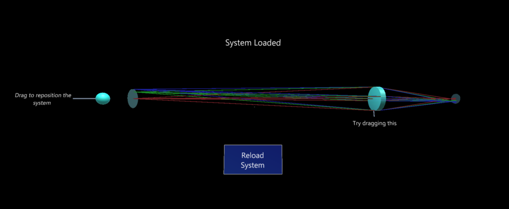 Augmented reality lens design system